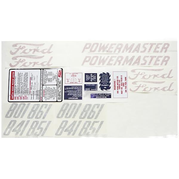 Aftermarket Decal Set Fits Ford New Holland Tractor 801 841 851 861 D-8015862 - main